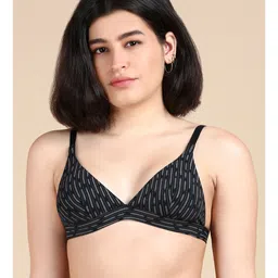 &Circus Modal Knit Leaves Printed Adjustable Maternity Bra - Black-picture-24