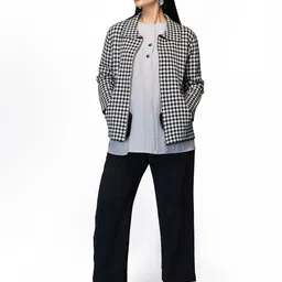 Tamiska By Narendra Kumar Women Checked Cardigan-picture-27