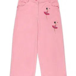 Cutecumber Full Length Solid Corduroy Pant - Pink image 3