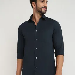 ColorPlus Men Solid Spread Collar Cotton Casual Shirt-image-57