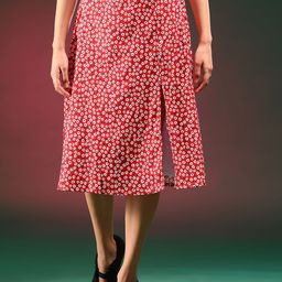 Kotty Printed A-Line Midi Skirts-picture-40