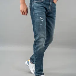 Rookies Men 1 Low-Rise Mildly Distressed Light Fade Stretchable Jeans image 3