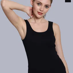 Friskers Black Cotton Tank Top-picture-43