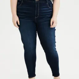 American Eagle Outfitters Blue Regular Fit Lightly Washed Jeans-image-49