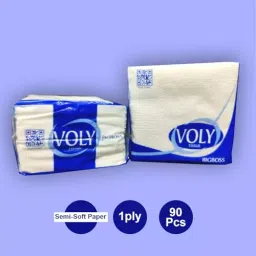 Voly Bigboss Semi-Soft Tissue Paper Napkins 27x27cm, 540 Pcs (90 Pcs x 6 Pkt) image 2