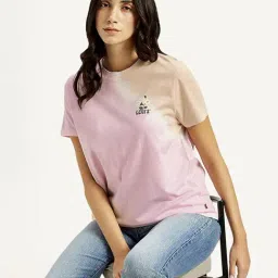 Levi's Pink Cotton Relaxed Fit Tie - Dye Top-picture-39