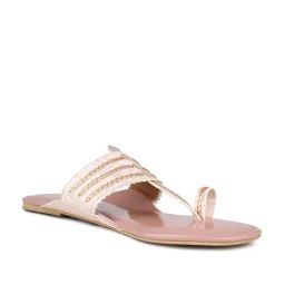 Inc.5 Women's Peach Kolhapuri Sandals-picture-34
