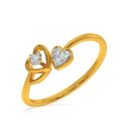 Kisna Diamond & Gold Jewellery Piper 18k (750) Diamond & Gold Ring For Women-picture-19