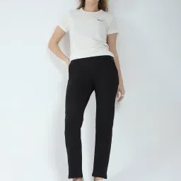 monte carlo Rock.It Black Cotton Blend Solid Trackpants image 5