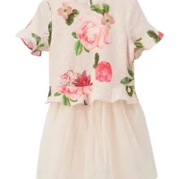 Angel & Rocket Kids Azalea Pink Floral Print Dress-picture-28