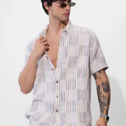 The Souled Store Multi Cotton Regular fit Print Shirt-picture-40