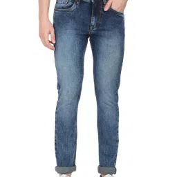 Ad By Arvind Blue Cotton Skinny Fit Jeans-image-69