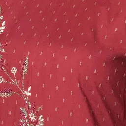 Dollar Missy Maroon Embroidered Straight Kurta image 5
