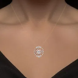 C KRISHNIAH CHETTY JEWELLERS PVT LTD Women18Kt Gold Pendant With 0.22 Carat Diamond- 1.24g-picture-13
