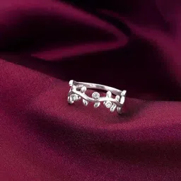 GIVA 92.5 Sterling Silver Valley of Vines Ring-image-23