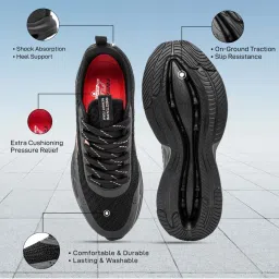 Red Tape Women's Urban Kicks Black Running Shoes image 5