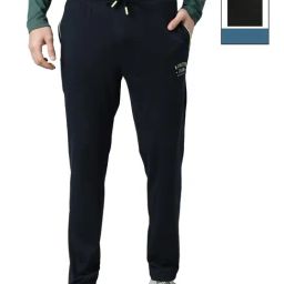 Force NXT Navy Cotton Regular Fit Trackpants - Pack Of 2-picture-38