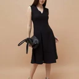 Code By Lifestyle Black Regular Fit Dress-picture-26