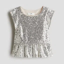 H&M Sequined Peplum Top-picture-56