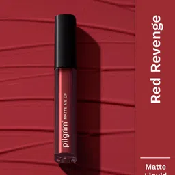 Pilgrim Matte Me Up Liquid Long-Lasting & Non-Drying Lipstick - 3 ml - Red Revenge -16-picture-48
