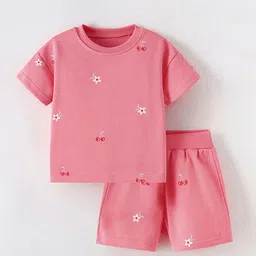 Xsole Boys Printed Round Neck T-Shirt With Shorts-picture-29