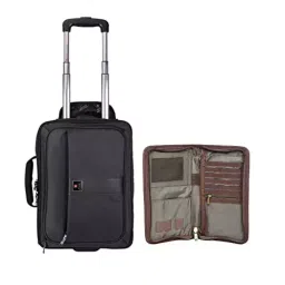 SWISS MILITARY Trolley Bag & Wallet Combo 23 L Black & Green , LTB4_TW2-image-16