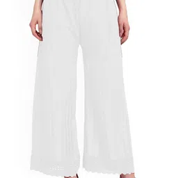 SRISARAS Women Self Design Mid-Rise Loose Fit Trousers-image-65