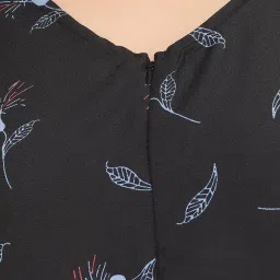 Clovia Black Printed Night Dress image 5