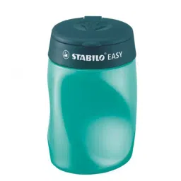 Stabilo Ergonomic Pencil Sharpener Left Handed Petrol Color for Artists, Students, Hobbyistes, B-50302-3 image 2