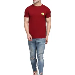 Blisstone Men Solid Slim Fit Regular T-shirt image 5