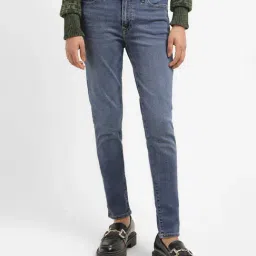 Levi's Blue Blended Skinny Fit Mid Rise Jeans-picture-23