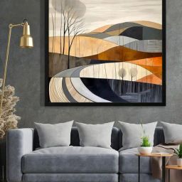 999Store Printed Brown Canvas Wall Art-picture-15