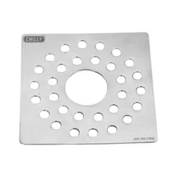 Chilly 153x153 mm Convertible Ring Grating Stainless Steel Glossy Finish Silver, CRG-SSGFC-153 image 2