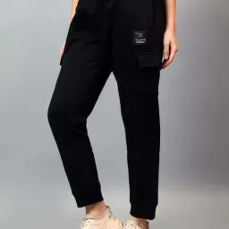 Cantabil Black Regular Fit Cargos image 3