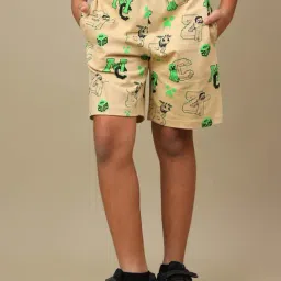 Kidsville Boys Beige Printed Shorts-picture-19