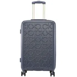 Calvin Klein Big Monogram Denim ABS Hard Medium Trolley - 24 cms-image-58