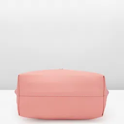 Baggit Solid PU Structured Shoulder Bag with Mini Strap Applique Detail image 4