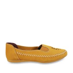 Catwalk Women's Yellow Flat Ballets-picture-30