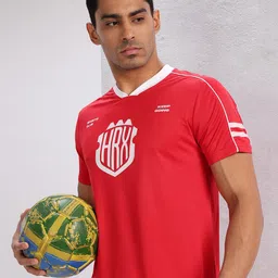 HRX by Hrithik Roshan Brand Logo Printed Rapid-Dry Football Jersey-picture-38