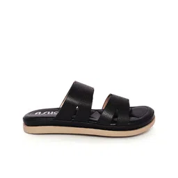 ASHO WITH FASHION MADE GLOBAL Women Textured Laser Cuts Open Toe Flats image 4