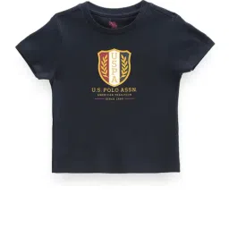 U.S. Polo Assn. Kids Blue Cotton Printed T-Shirt-picture-40
