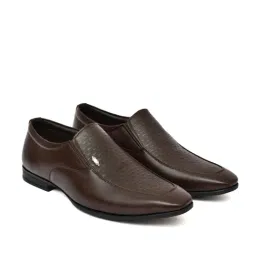 Hoversoul Men's Scala Brown Slip-On Shoes image 3