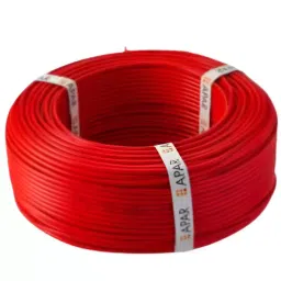 Apar Shakti Industrial Cable FR PVC 0.75 Sq. mm 1 Core Red 90 m-picture-19