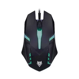 NUBWO Translucent Gaming Keyboard and Mouse Combo Set Metal Base Black, NKM-300 image 4