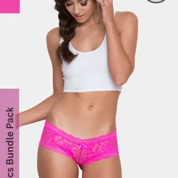 BE IN LOVE Pack Of 2 Mid-Rise Boy Shorts Briefs-image-37