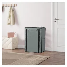 Urban Choice 4Layer Metal Shoe Rack with Grey Cover Durable & Space Saving Organizer for Home & Office-picture-14