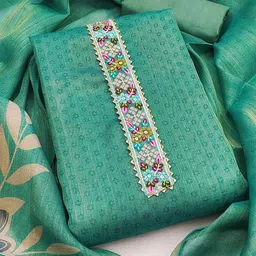 Peachmode Printed Art Silk Unstitched Dress Material-picture-21