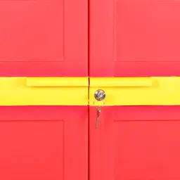 cello wimplast Cello Novelty Big Plastic Shoe Rack With Lock Red & Yellow image 5