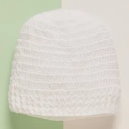 mayra knits MayRa Knit Hand Knitted Pack Of 2 Animal Applique Detailed Crochet Caps - White & Purple - Circumference 25 Cm image 5