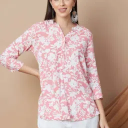Melange by Lifestyle Pink Printed Kurti-picture-21